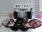 Kit De Maquiagem Completa Espelho Pincel Gloss Mk-1687